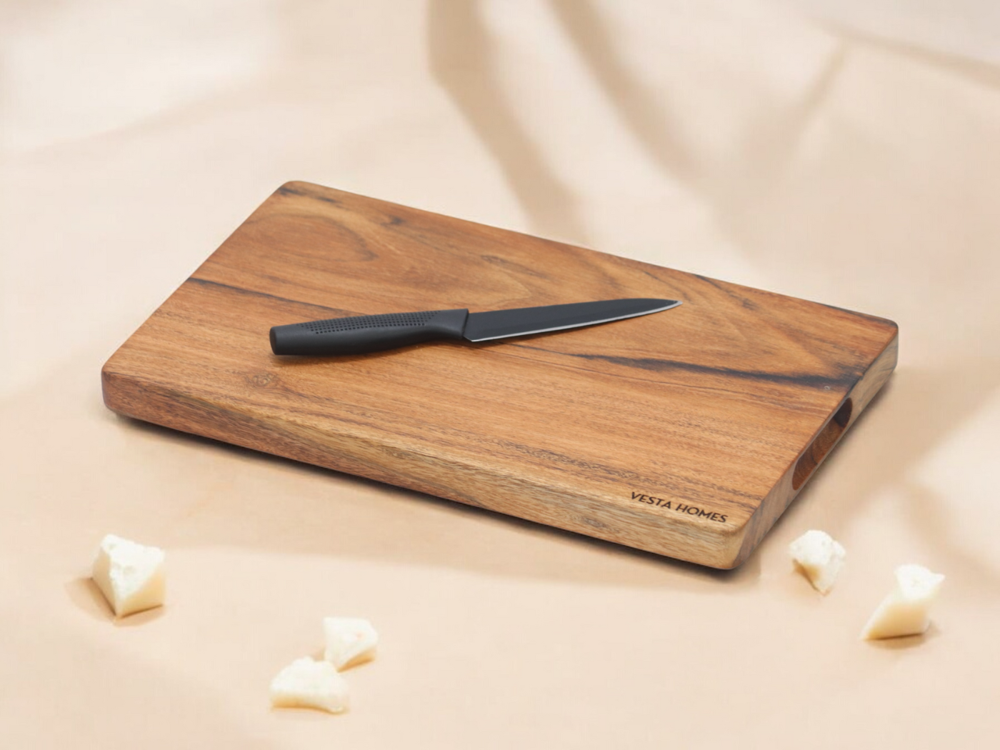 Aiden Large and Thick Single Block Acacia Wood Chopping Board