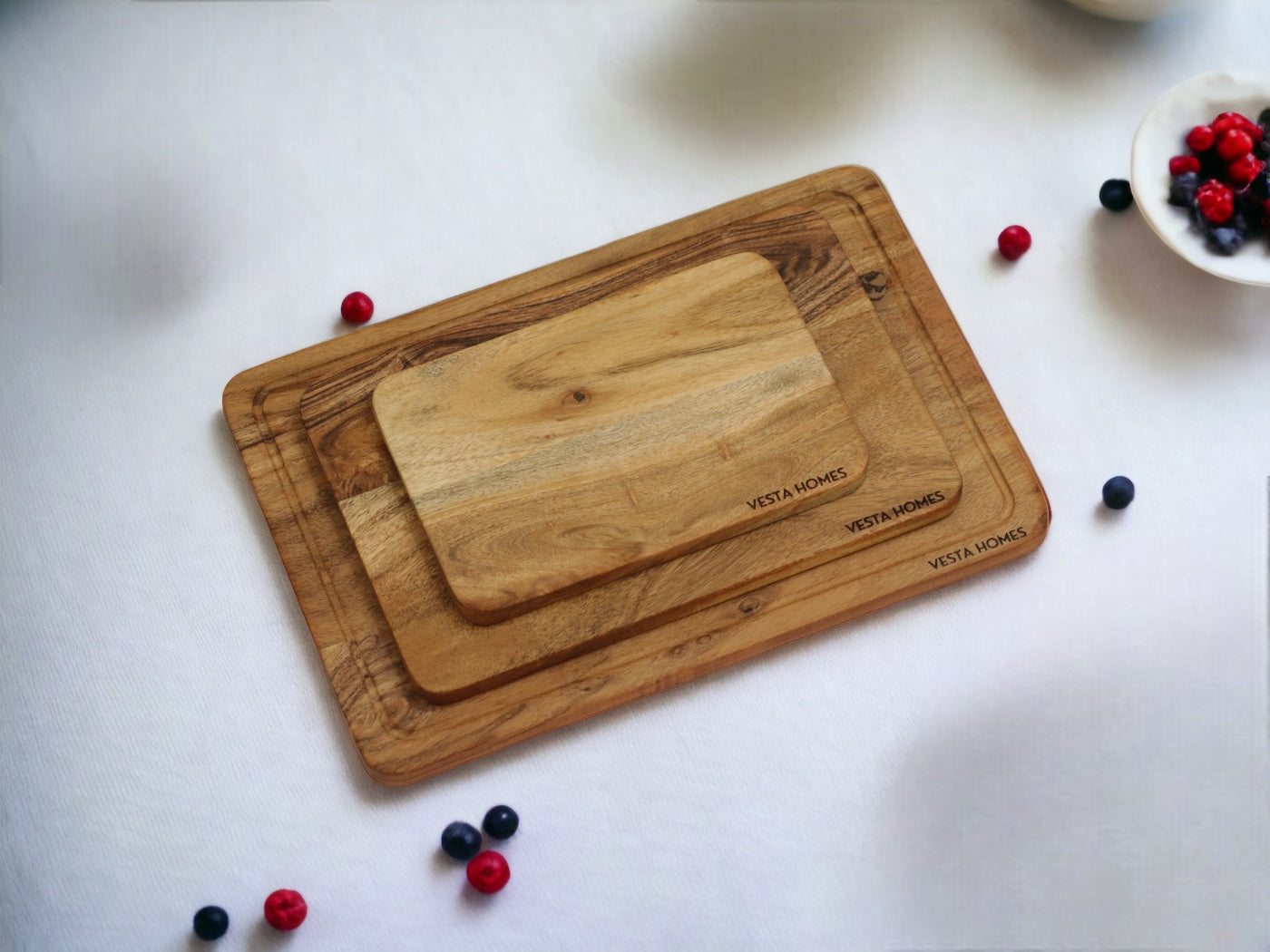 Loki set of 3 Acacia Chopping Board