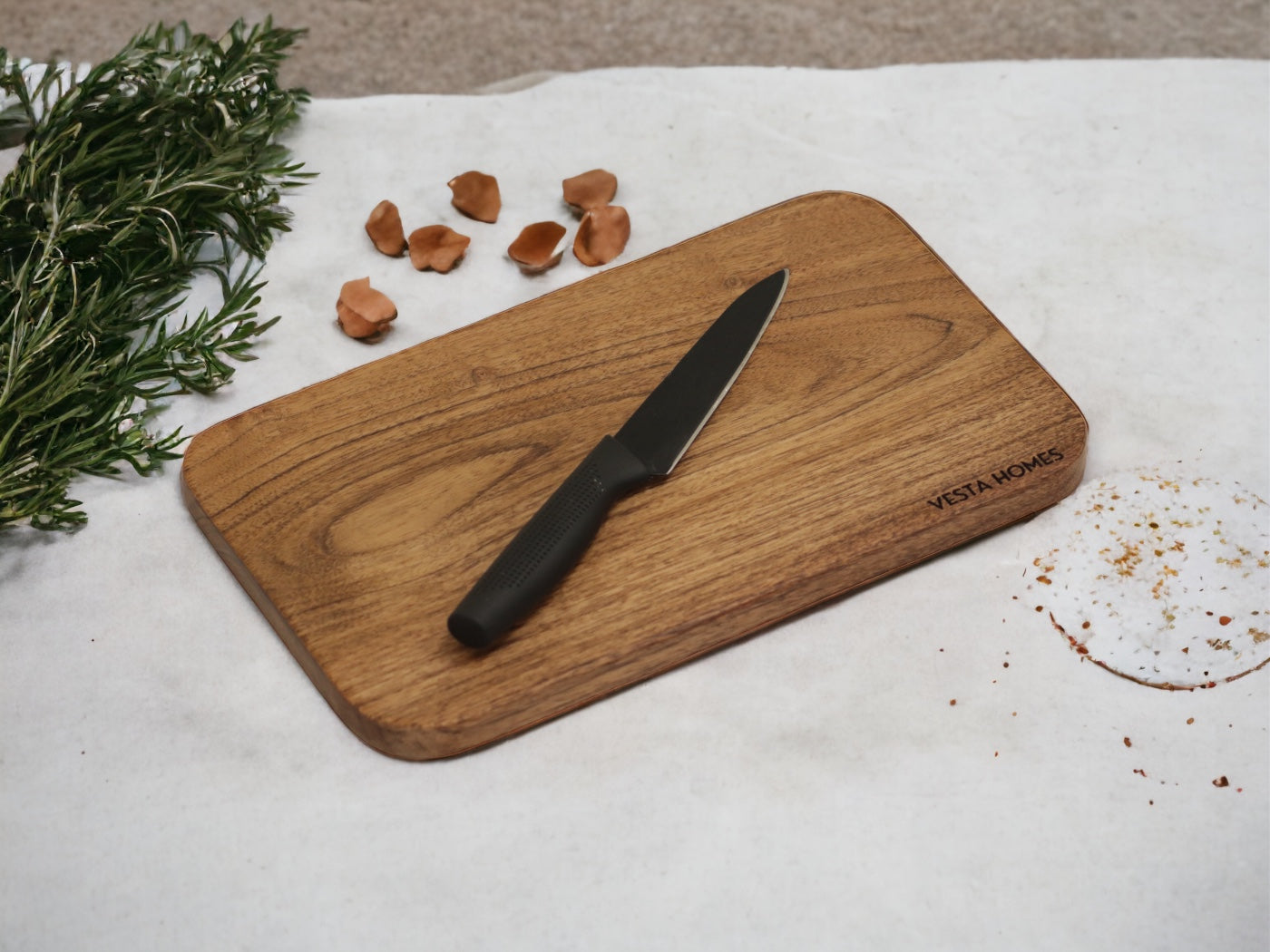 Alinafe Acacia Single Block Chopping/Serving Board