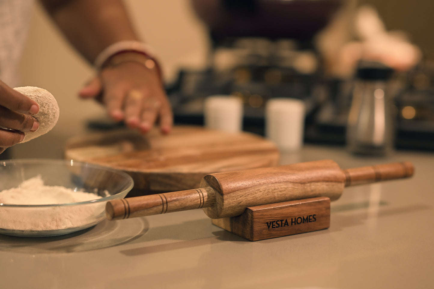 Cierra Wooden Rolling Board/ Chakla