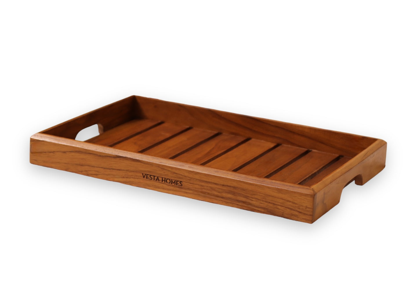 Rivika Large Teak Wood Tray