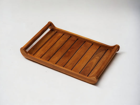 Romper X-Large Teak Wood Tray