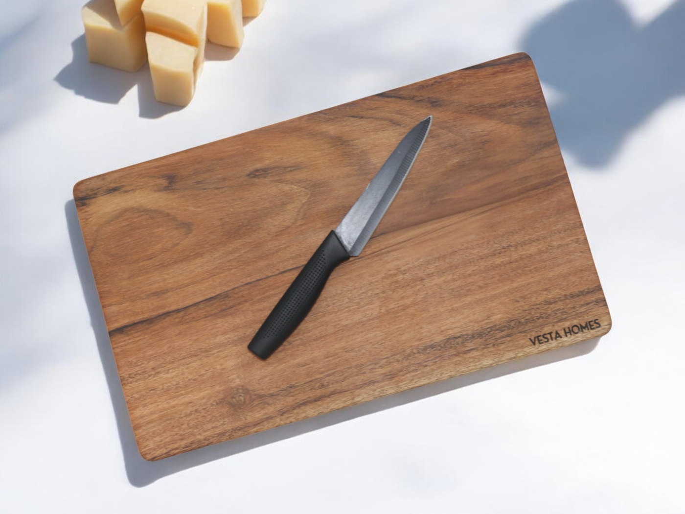 Aiden Large and Thick Single Block Acacia Wood Chopping Board