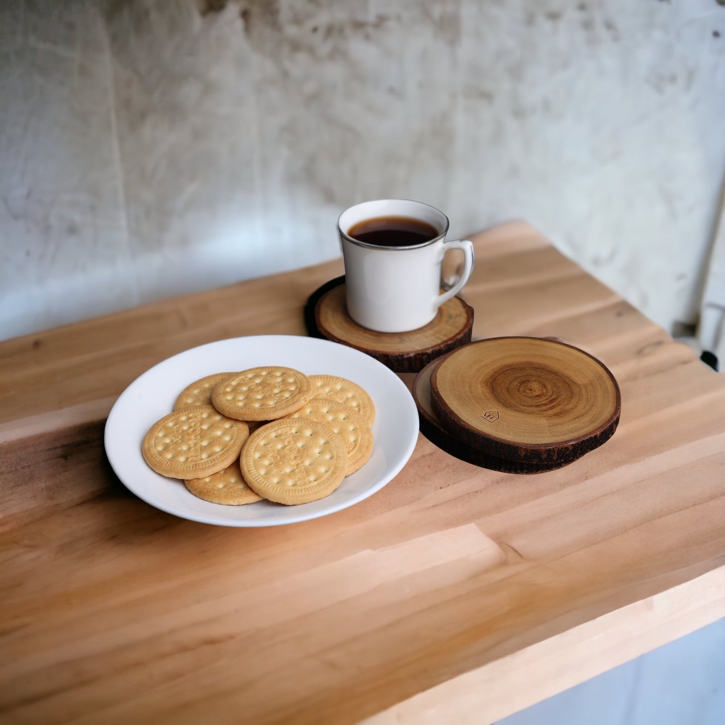 Acacia Log Live Edge Coaster
