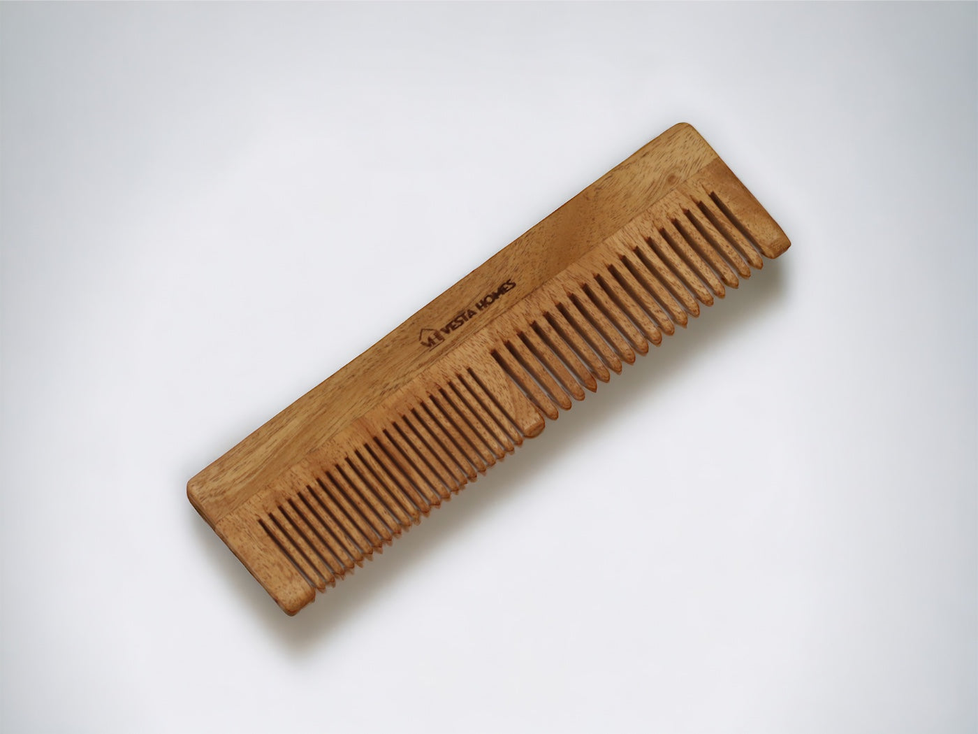 Deva Comb Vesta Homes Veda Neem Wood Dual Tooth Comb