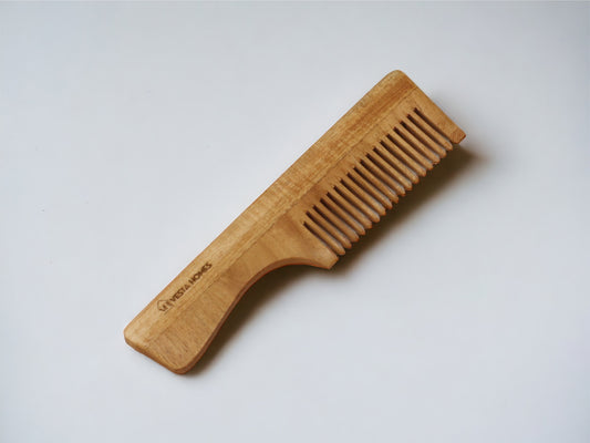 Veda Neem Wood Wide Tooth Comb
