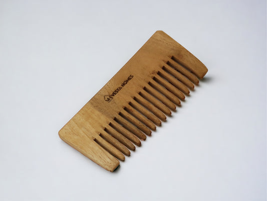 Veda Neem Wood Wide Tooth Comb