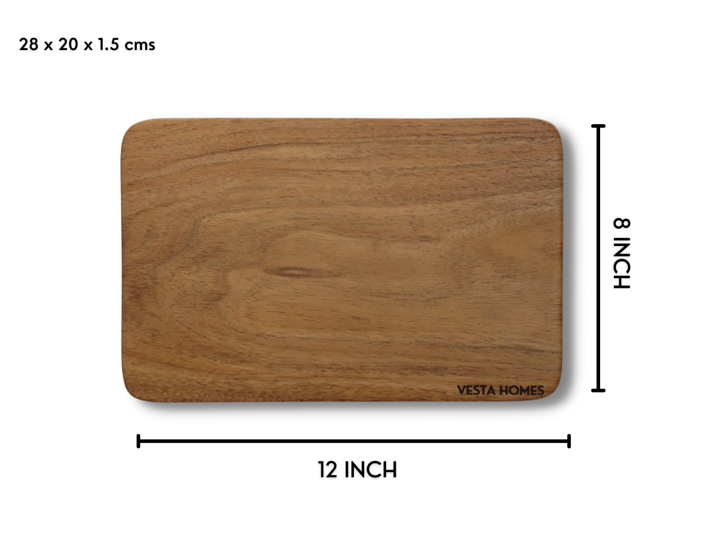 Alinafe Acacia Single Block Chopping/Serving Board