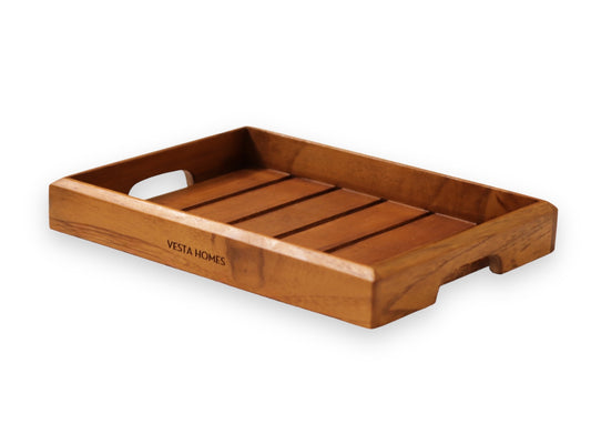 Rivika Medium Teak Wood Tray